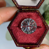3.57 CT Round Aquamarine: Starbrite Cut by John Dyer