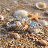 Astral Glow Pearl Ring Set