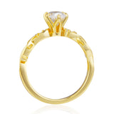 14K Yellow Gold - Everlasting Oval Cut Lab Diamond Ring© - Size 9.5