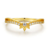 Abloom Stacking Band (Yellow Gold)