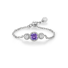 Birthstone Chain Ring