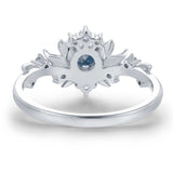 Blossoms at Sunrise London Blue Topaz Ring