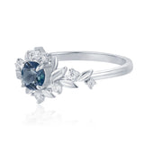 Blossoms at Sunrise London Blue Topaz Ring