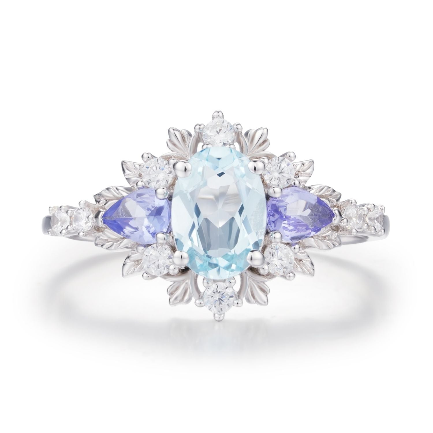 イマン　マリカ　アミナ　アニバーサリーコラージュ Solid Gold Aquamarine Set with Free Gift | Local Eclectic