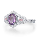 Elaria Amethyst Ring - The Emberwing Tale
