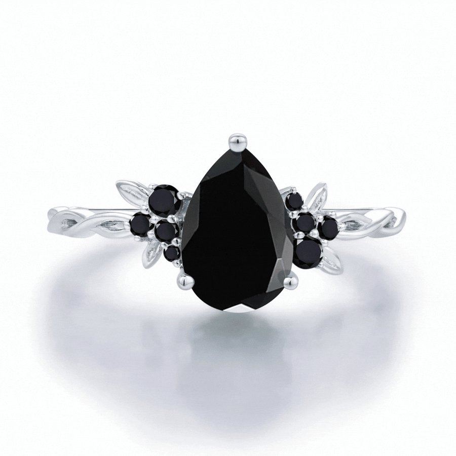 Build Your Own Enchanted Garden Pear Cut Ring© Azura New