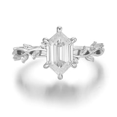 Everlasting Hexagon Cut Moissanite Ring©