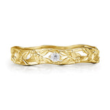 Floral Tapestry Eternity Band (Female) - 10K/14K Solid Yellow Gold