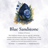 Galactic Pear Cut Blue Sandstone Ring