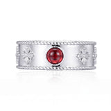 Howl’s Moving Castle Mozambique Red Garnet Ring (Male)