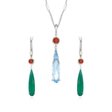 Howl’s Moving Castle Necklace and Earrings Set