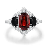 Queen of the Shadows Mozambique Red Garnet Ring