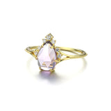 10K Yellow Gold - Nirvana Amethyst Ring - Size 7