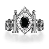 Sanctum of Shadows Black Onyx Ring