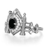 Sanctum of Shadows Black Onyx Ring