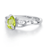 Springtide Bloom Peridot Ring