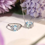 Twilight Star Sky Blue Topaz Set