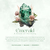 Secret Garden Moss Agate Emerald Ring