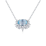 Twilight Star Sky Blue Topaz Necklace