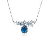 Midnight Veil London Blue Topaz Necklace