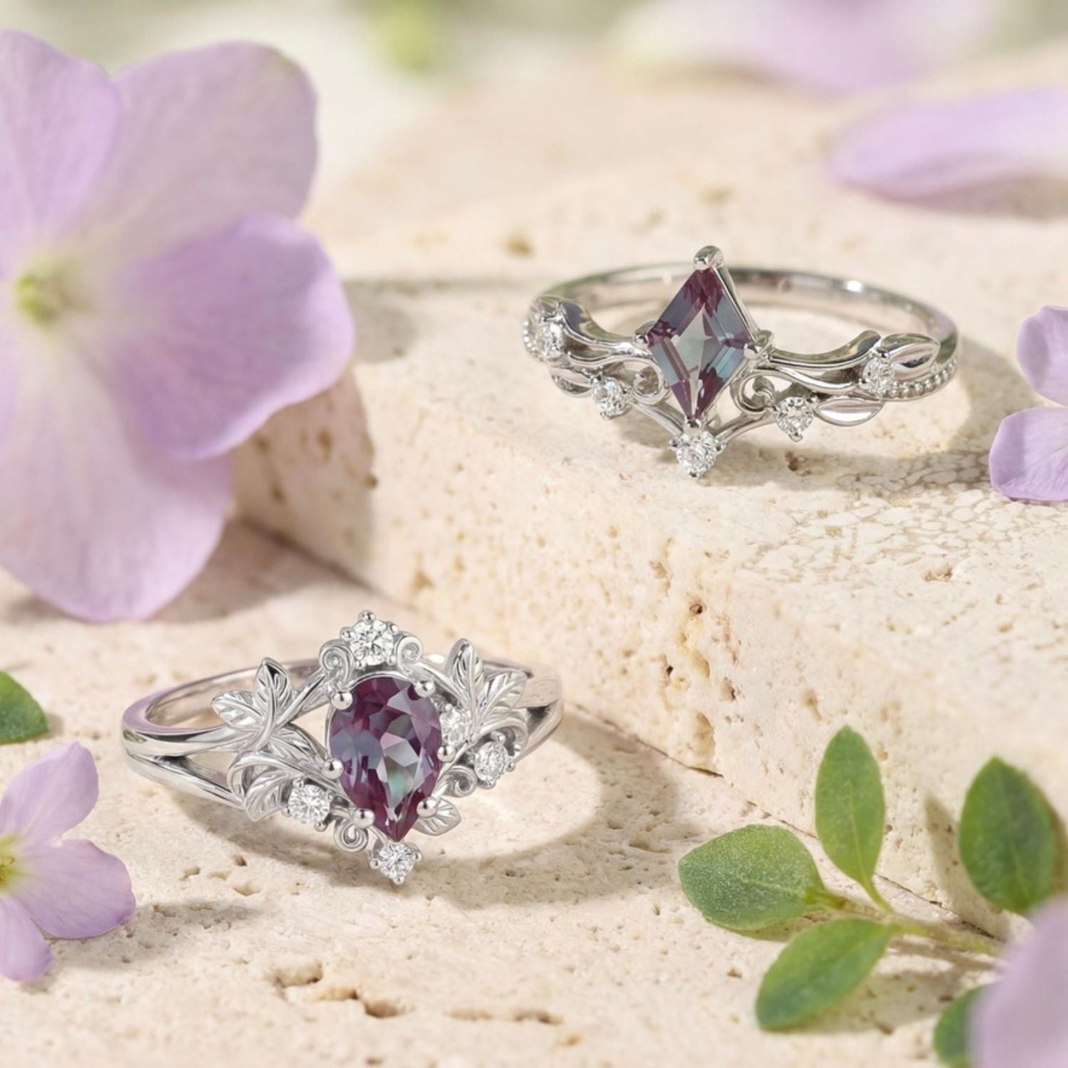 Victorian Lace Alexandrite Ring© – Azura New York