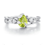 Springtide Bloom Peridot Ring