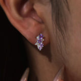 Violet Grapevine Amethyst Earrings