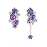 Violet Grapevine Amethyst Earrings