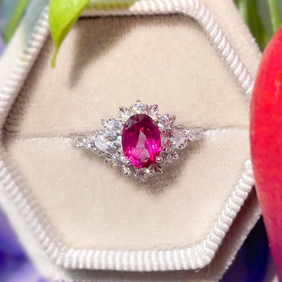 Dahlia Pink Topaz Ring- Barbie Limited Edition