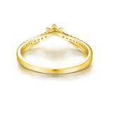 Abloom B Stacking Ring (Yellow Gold)