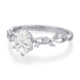 Everlasting Pear Cut Moissanite Ring©