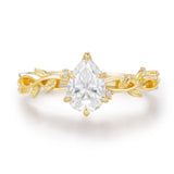 Everlasting Pear Cut Moissanite Ring©