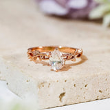 Everlasting Pear Moissanite Ring©