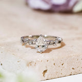 Everlasting Pear Moissanite Ring©