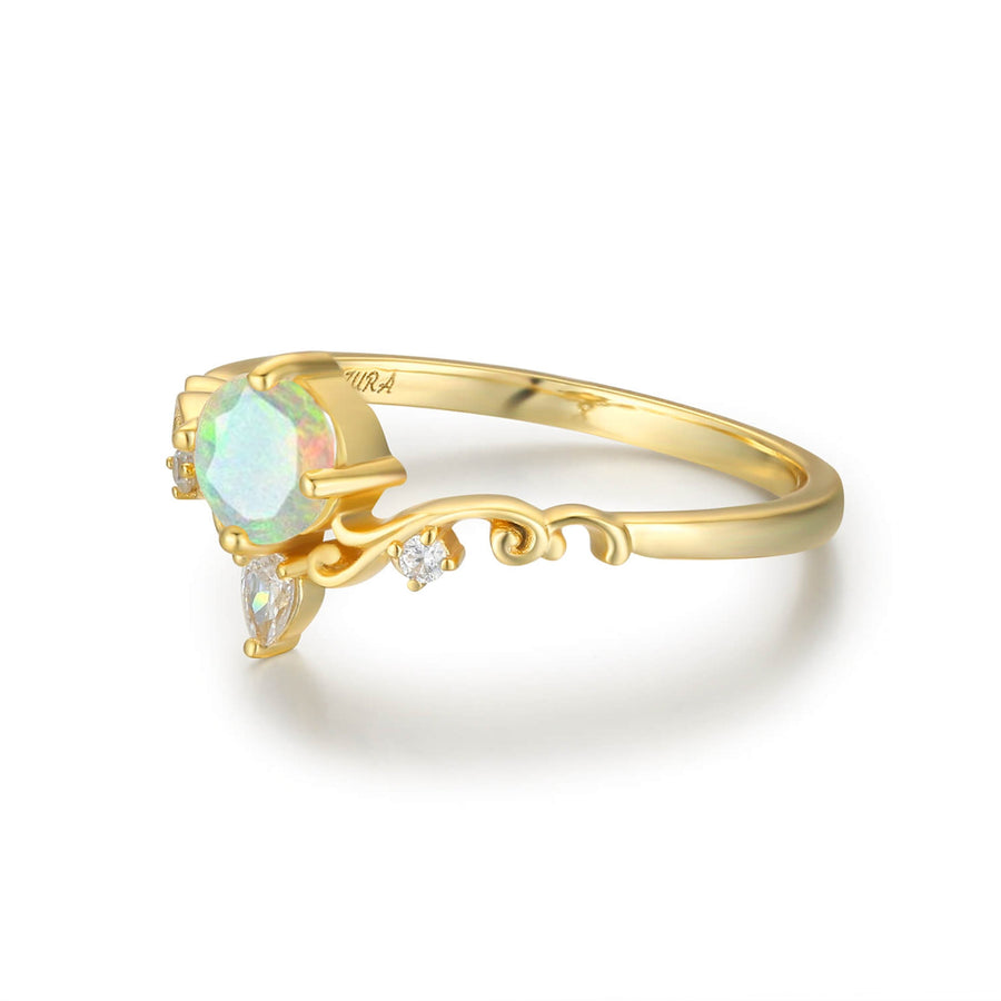 Sunrise Opal Ring (Yellow Gold)