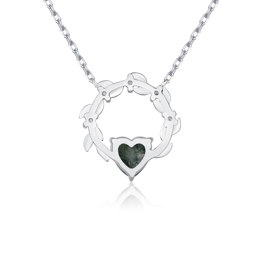 Heart’s Desire Moss Agate Necklace©