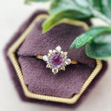 Desert Blossom Alexandrite Ring (10K Solid Yellow Gold)