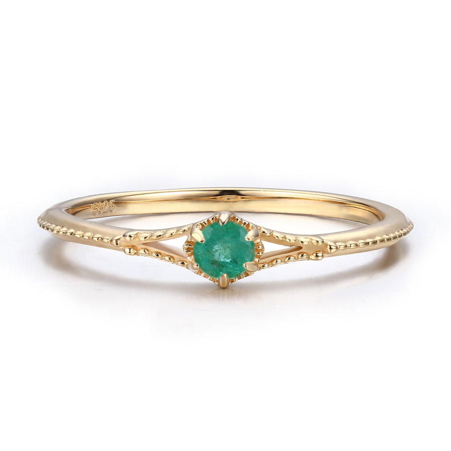 Angel's Glimpse Emerald Ring